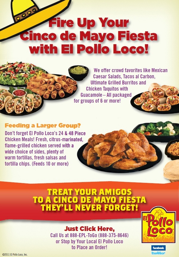Fire up your Cinco de Mayo Fiesta with El Pollo Loco!